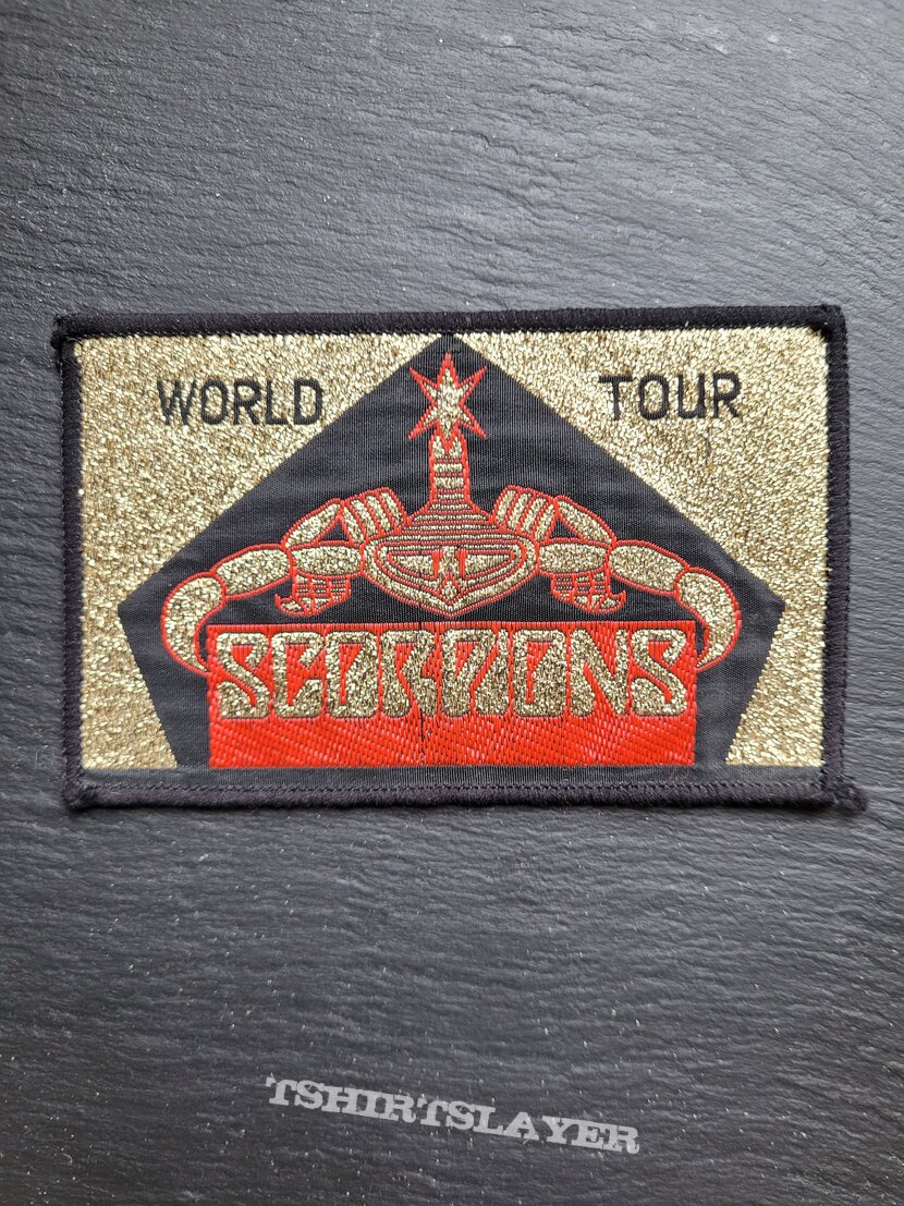 Scorpions - World Tour - Gold Glitter Patch