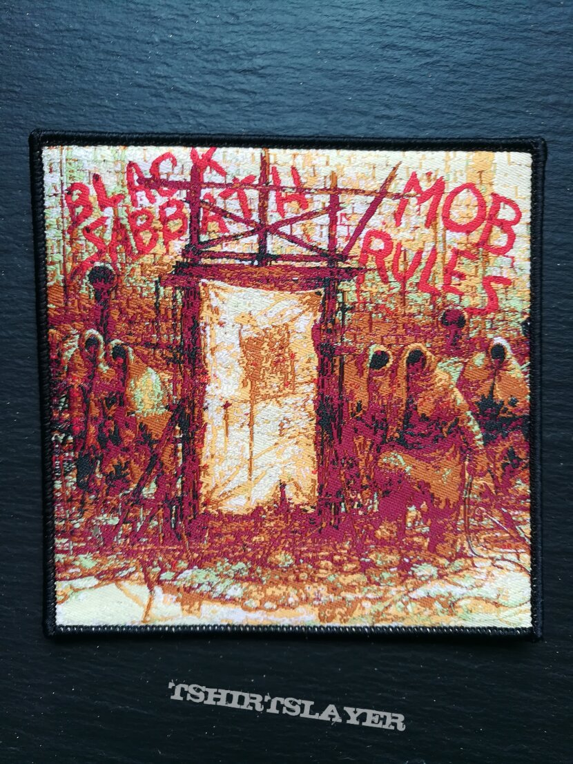 Black Sabbath - Mob rules - Patch, Black Border