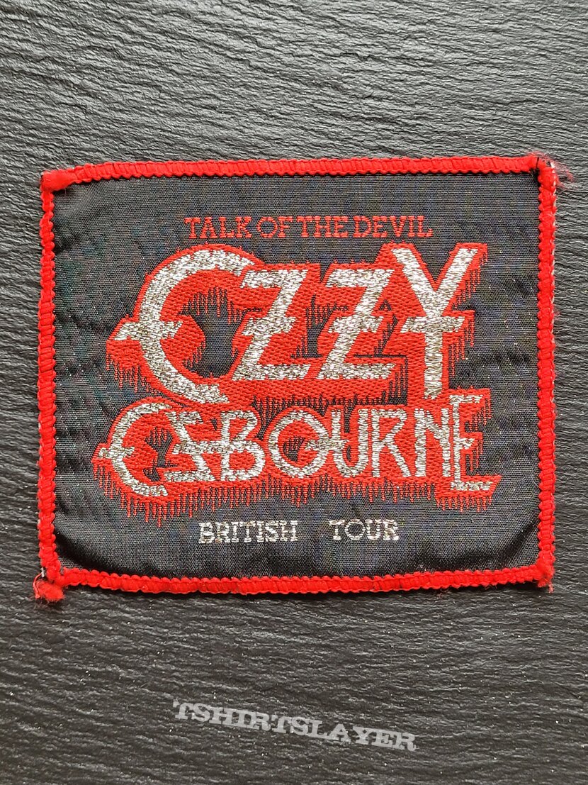 Ozzy Osbourne - Talk of the Devil British Tour - Patch, Red Border