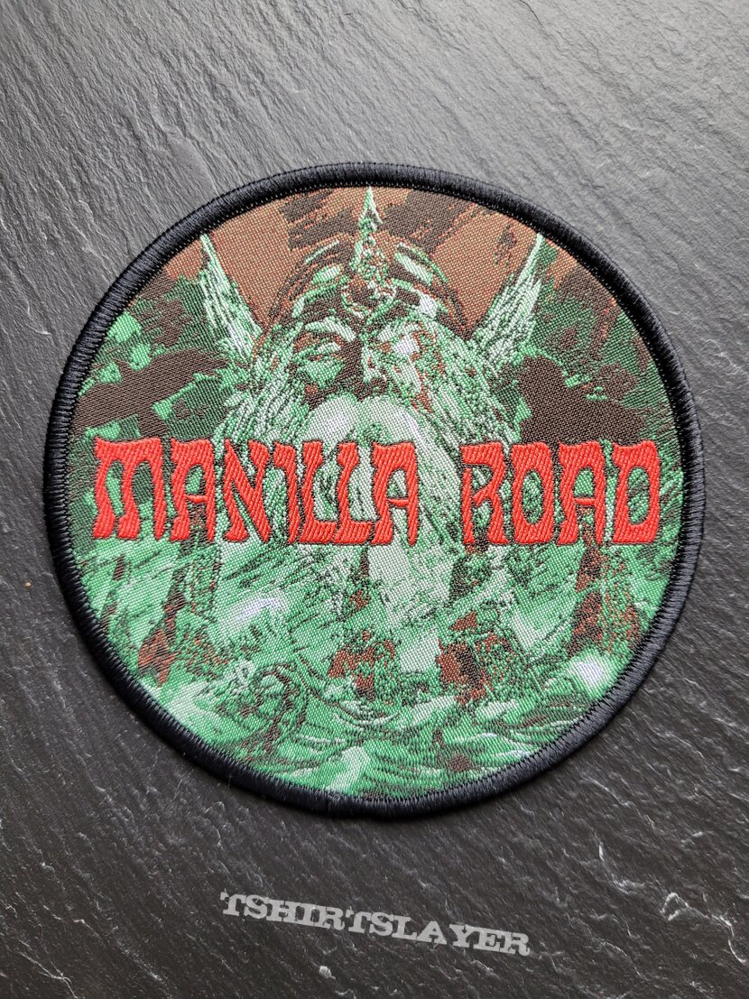 Manilla Road - Atlantis rising - Patch, Black Border