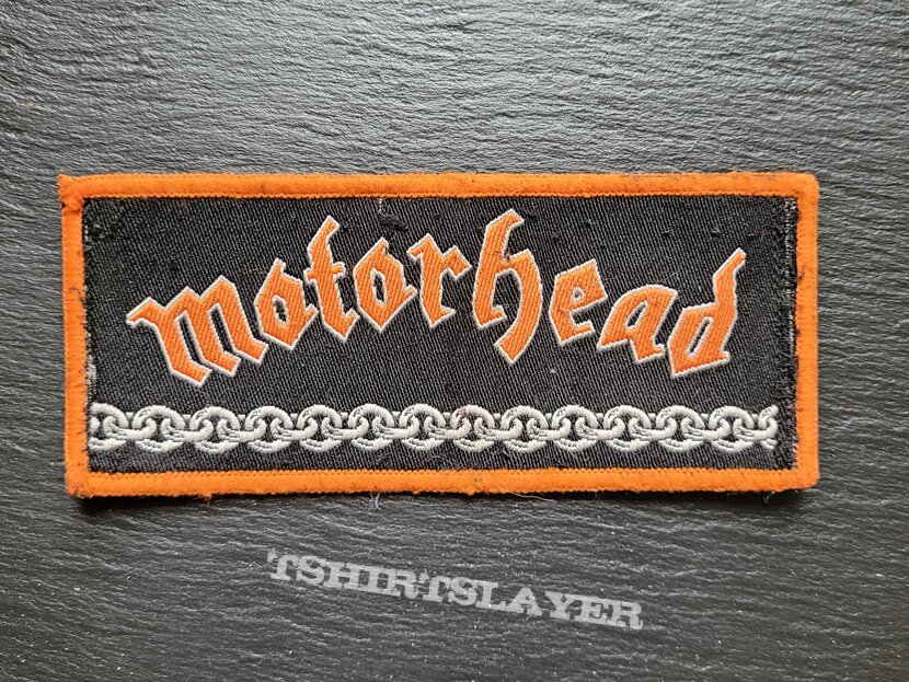 Motörhead - Chains - Patch, Orange / Red Border