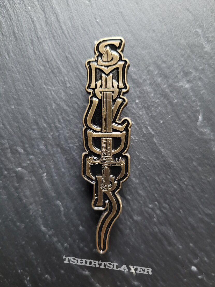 Smoulder - Logo - Pin, Antique Gold