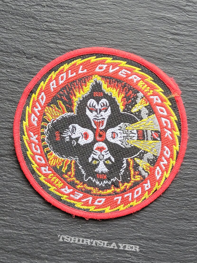 Kiss - Rock and Roll Over - Patch, Red Border Kiss - Rock and Roll Over - Patch, Red Border