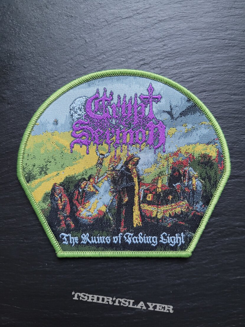 Crypt Sermon - The Ruins of Fading Light ‐ Patch, Green Border