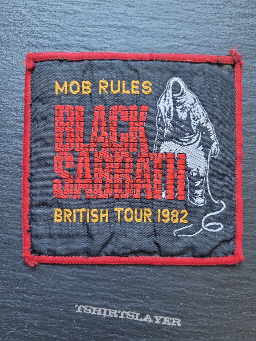 Black Sabbath - Mob Rules British Tour 1982 - Patch, Red Border