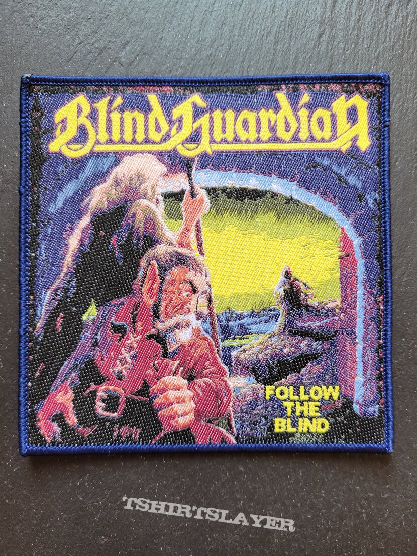 Blind Guardian - Follow the Blind - Patch, Blue Border