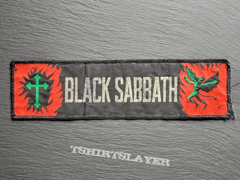 Black Sabbath - Henry / Cross - Strip Patch, Black Border