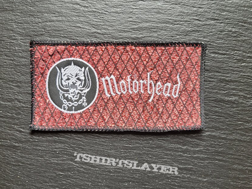Motörhead - Red Glitter Motörhead - Mini Strip Patch, Black Border