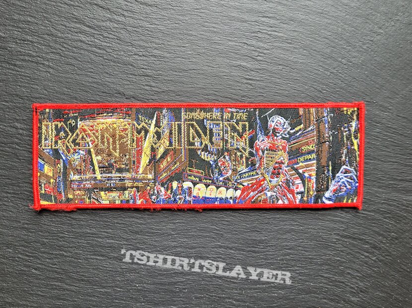 Iron Maiden - Somewhere in Time - Strip Patch, Red Border