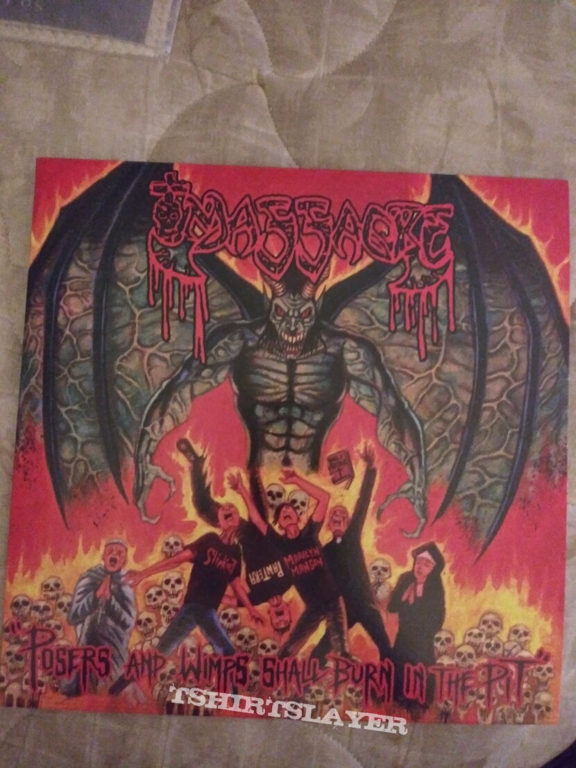 Massacre 2 lps translucent orange. vinyl 1986 live Florida show HHR 250 made