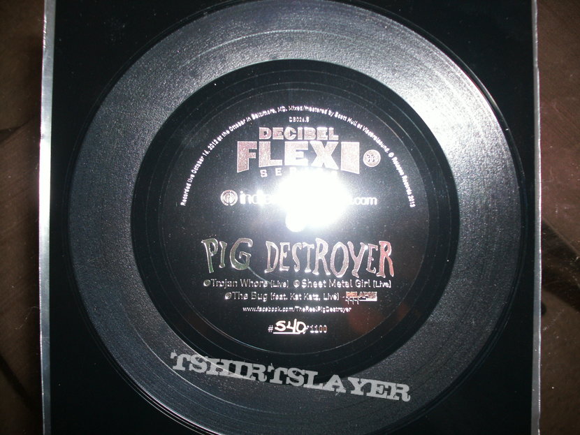 Decibel Magazine 100th issue show Pig Destroyer flexi for trade