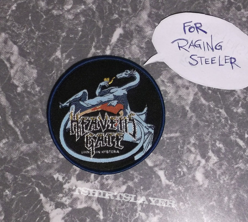 HEAVENS GATE - Livin in Hysteria - Patch for Raging Steeler