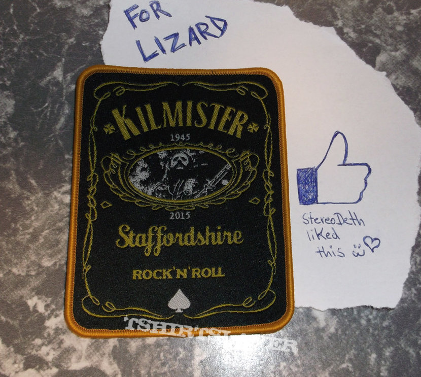 Motörhead LEMMY KILMISTER - Jack Daniel&#039;s Style Tribute - Patch for Lizard