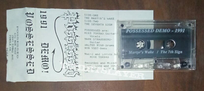 Possessed 1991 demo cassette 