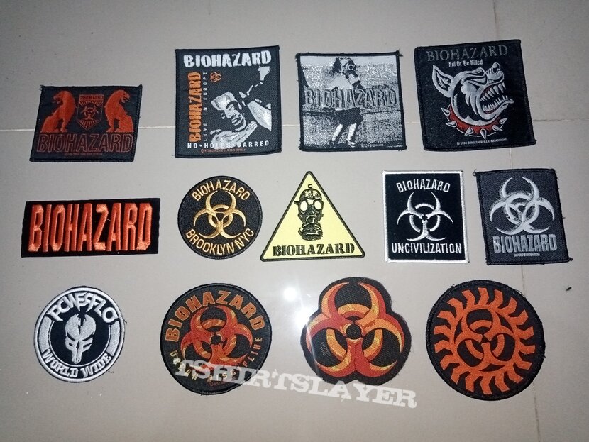 Sepultura and biohazard patches