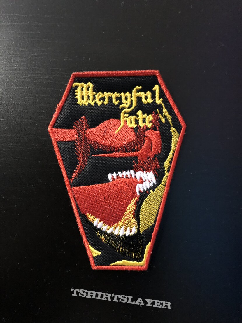 Mercyful fate embroidered coffin patch