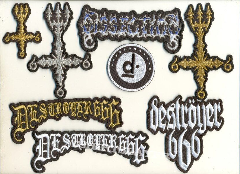 D.R.I. Small Embroidered Patches - &quot;D Pt I&quot;