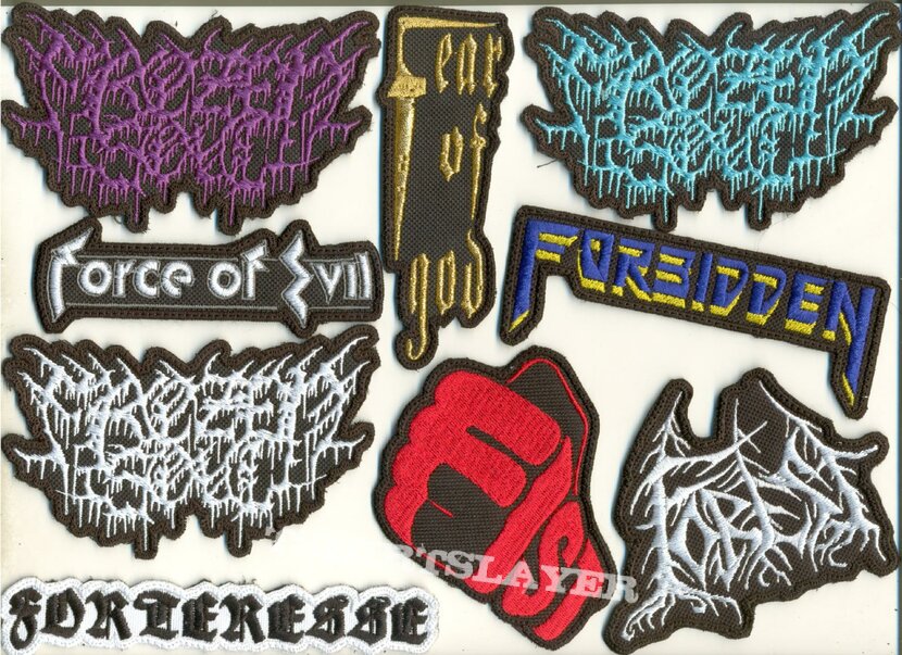 Fear Factory Small Embroidered Patches - &quot;F&quot;