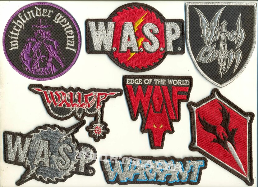 Wallop Small Embroidered Patches - &quot;W&quot;