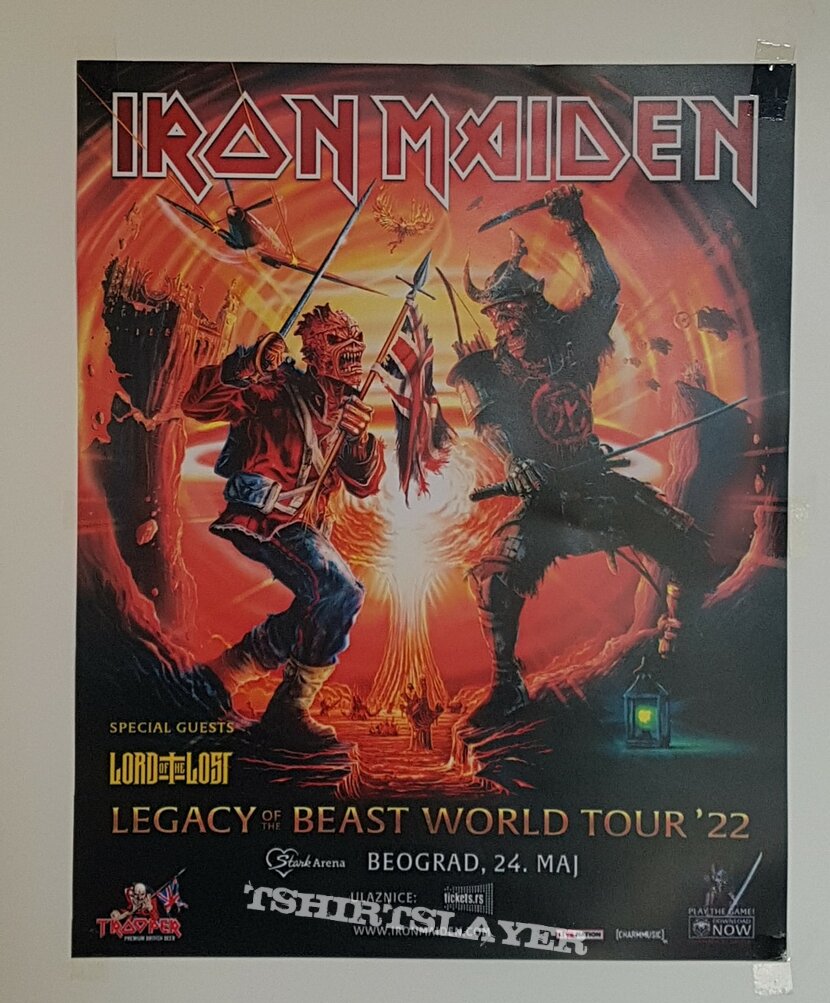 Iron Maiden tour poster