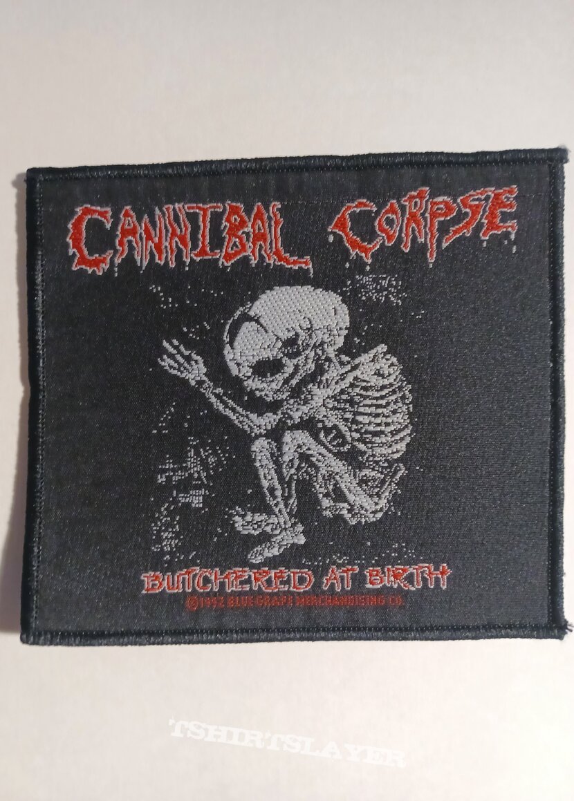 Cannibal Corpse butchered at birth patch 1992