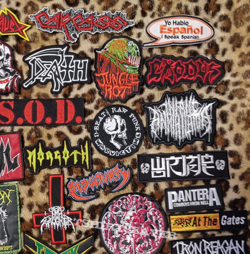 Death Embroidered Logo Patches