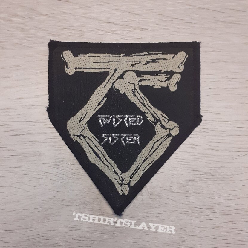 Twisted sister bone logo patch