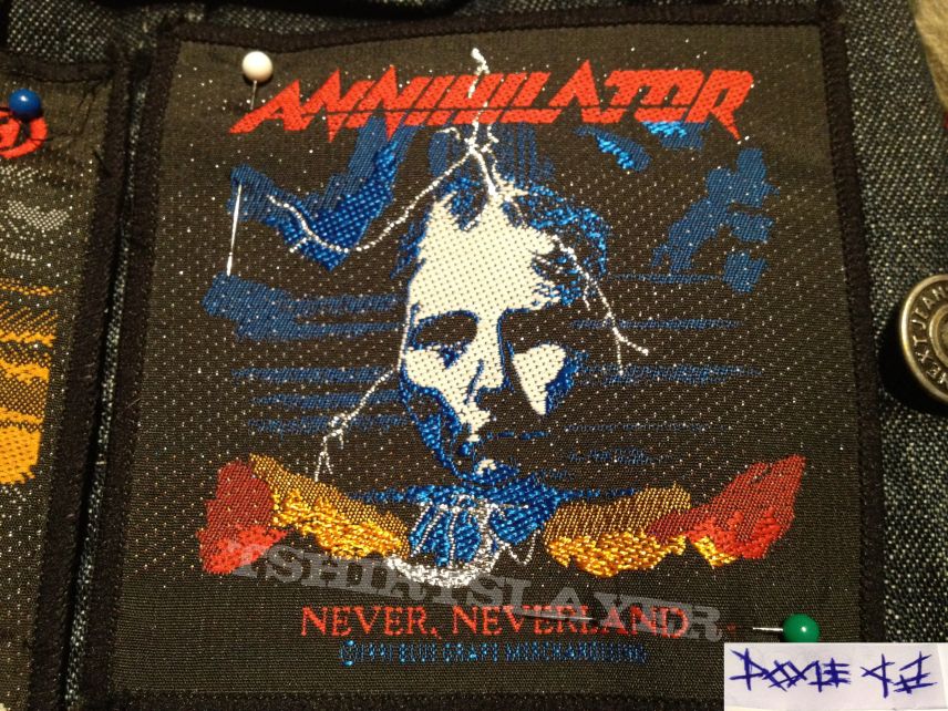 Patch - Annihilator Never, Neverland (not for sale or trade)