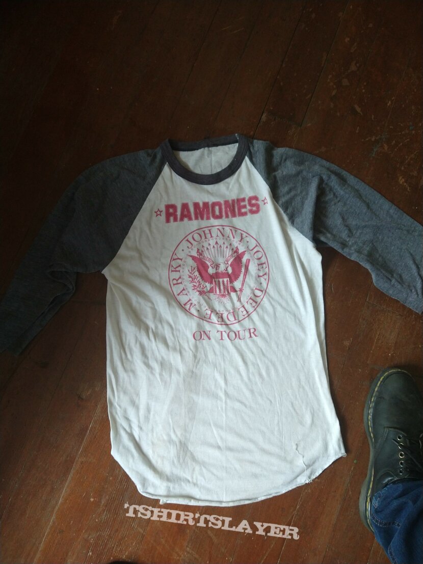 Ramones early 80s Dee Dee Marky raglan shirt authentic