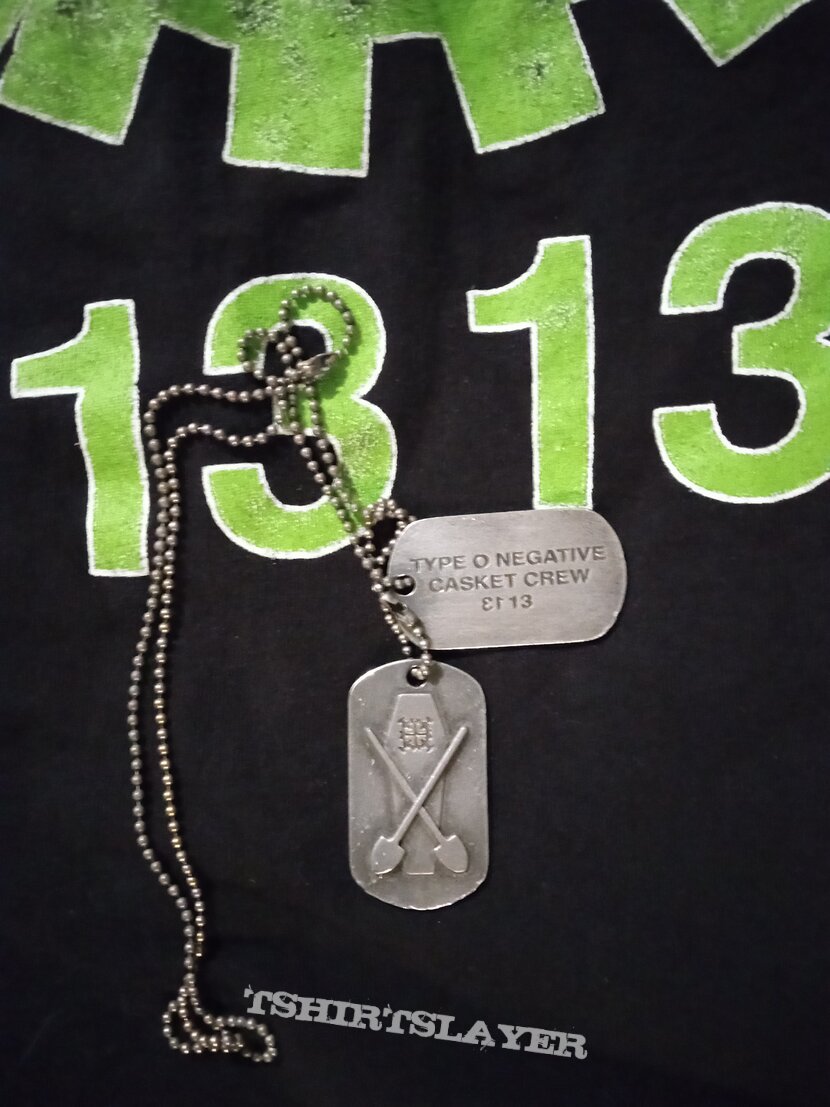 Type O negative dog tags blue grape official 1996