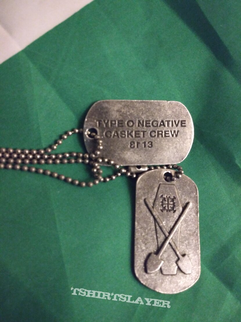 Type O Negative Dog tags necklace