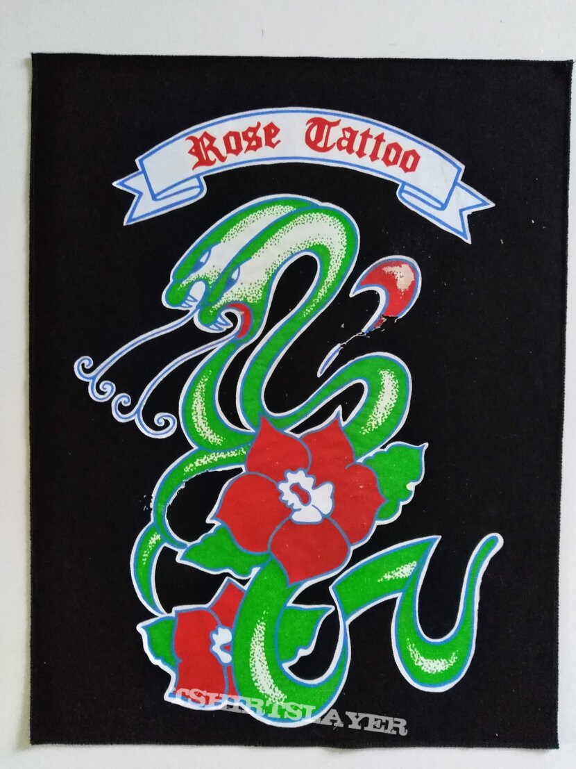 Rose Tattoo back patch
