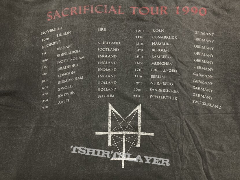 Deicide Sacrificial tour 1990