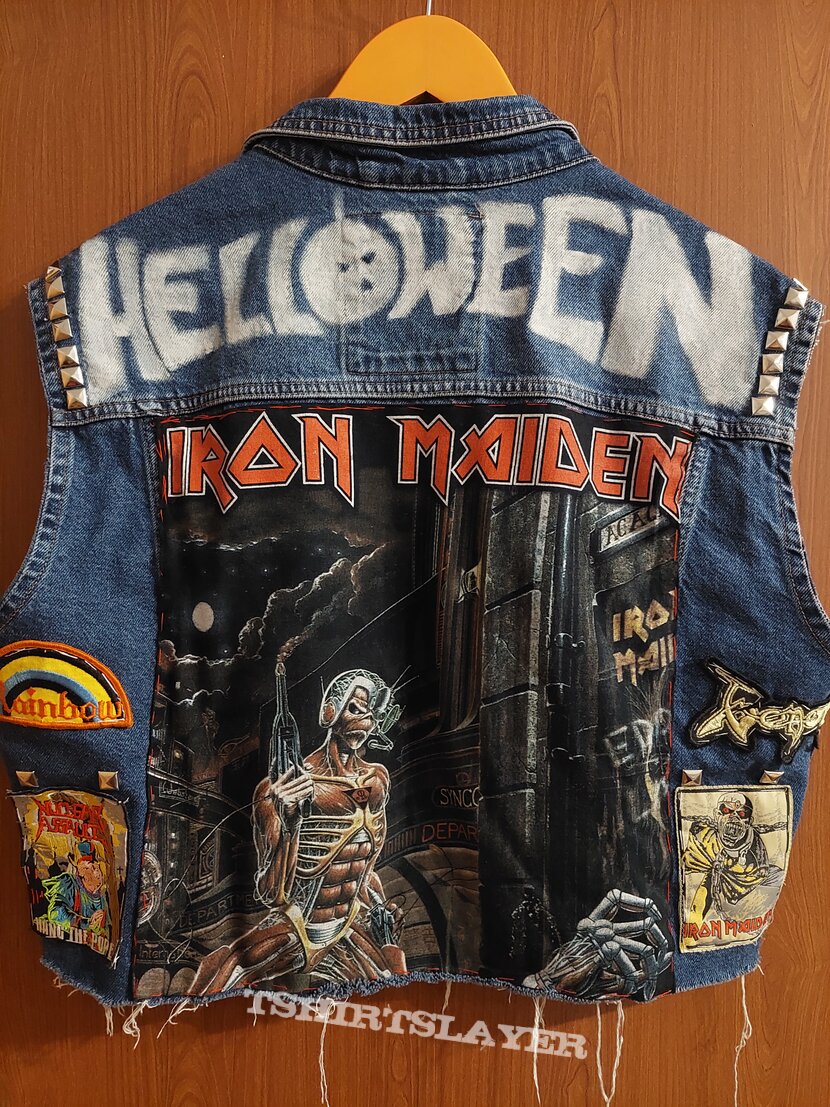 Venom Cut off vest and leather jacket  TShirtSlayer TShirt and  BattleJacket Gallery