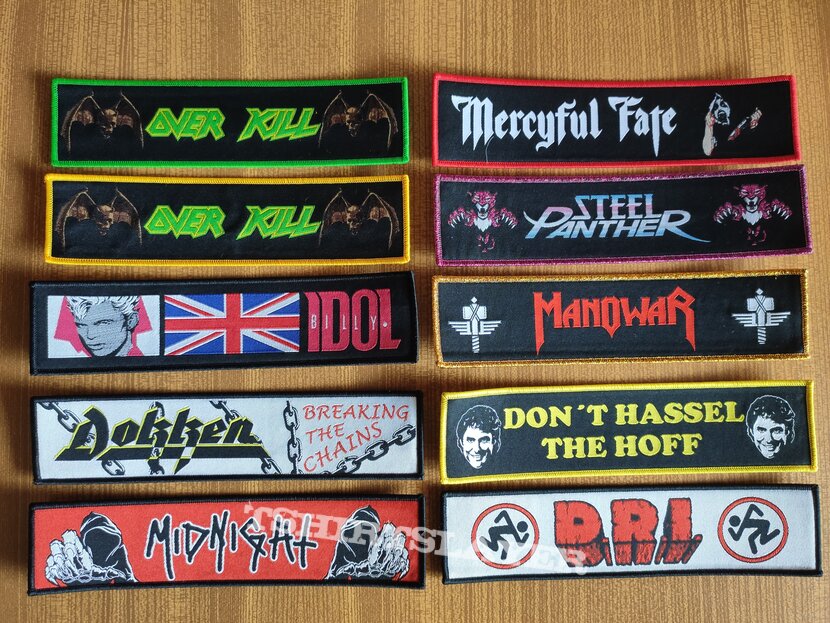 Over Kill Various Metal Strype Patches