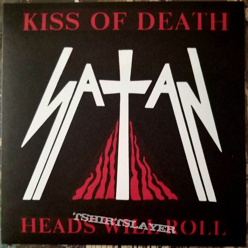 Satan &quot;Kiss Of Death/Heads Will Roll&quot; 7-inch Single Reissue. 