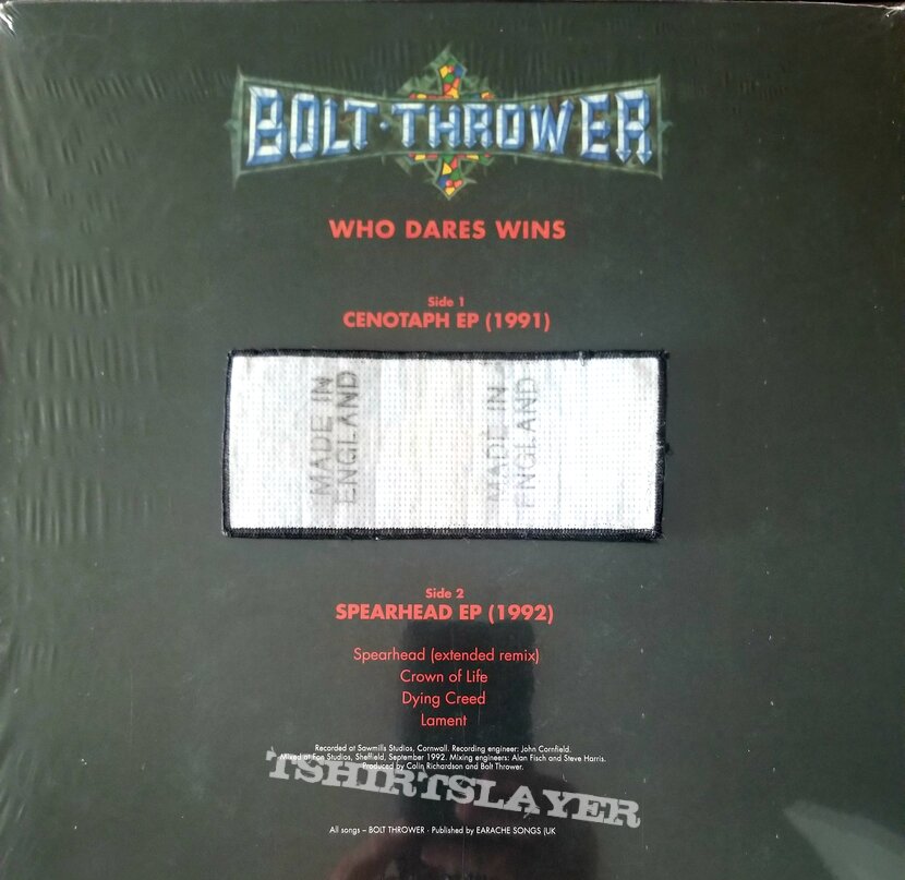 Bolt Thrower &quot;Who Dares Wins&quot; EP And Original Logo Patch