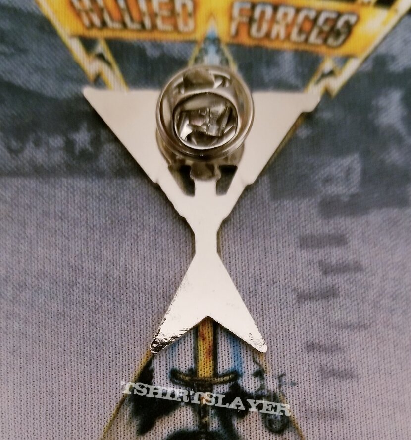 Triumph &quot;Allied Forces&quot; 40th Anniversary Enamel Pin.