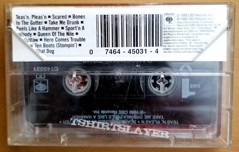 Dangerous Toys S/T Cassette Tape. 