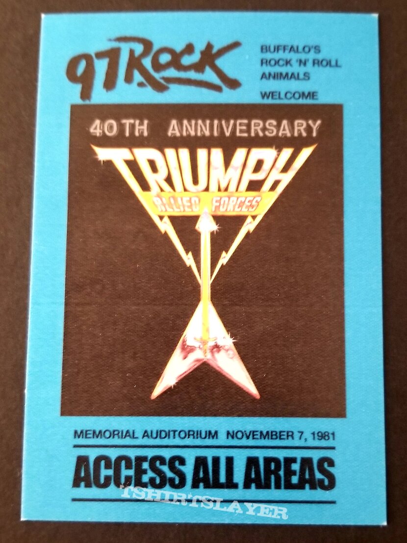 Triumph &quot;Allied Forces&quot; 40th Anniversary LP Box Set.