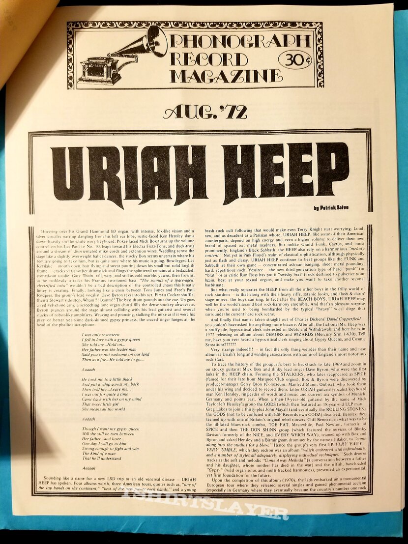 Uriah Heep &quot;The Magician&#039;s Birthday&quot; Press Kit