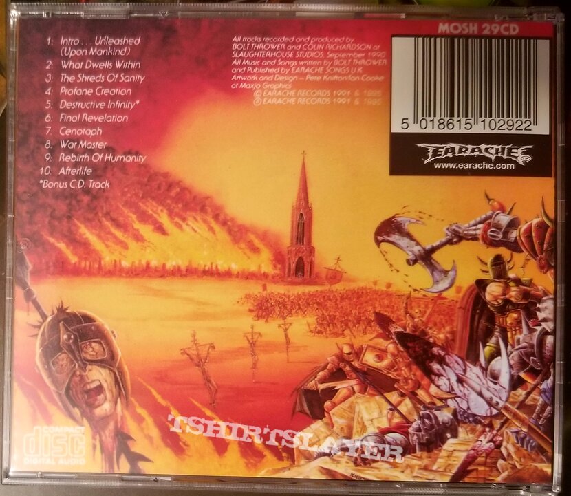 Bolt Thrower &quot;Warmaster&quot; CD Reissue With Patch