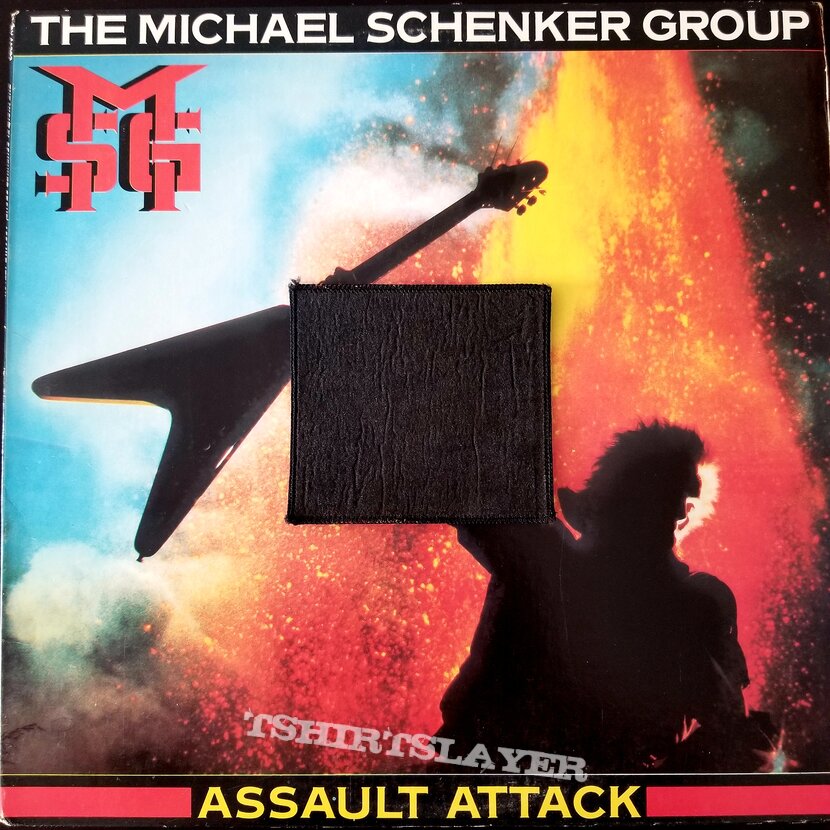 Michael Schenker Group &quot;Assault Attack&quot; LP And Patch