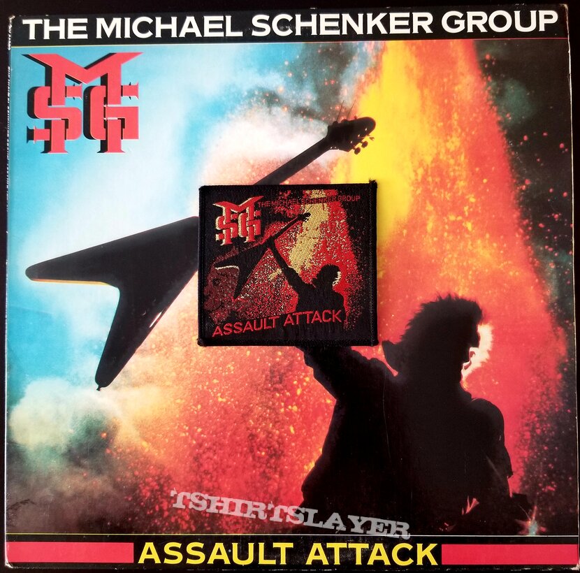 Michael Schenker Group &quot;Assault Attack&quot; LP And Patch