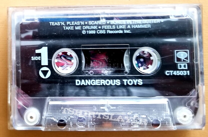 Dangerous Toys S/T Cassette Tape. 