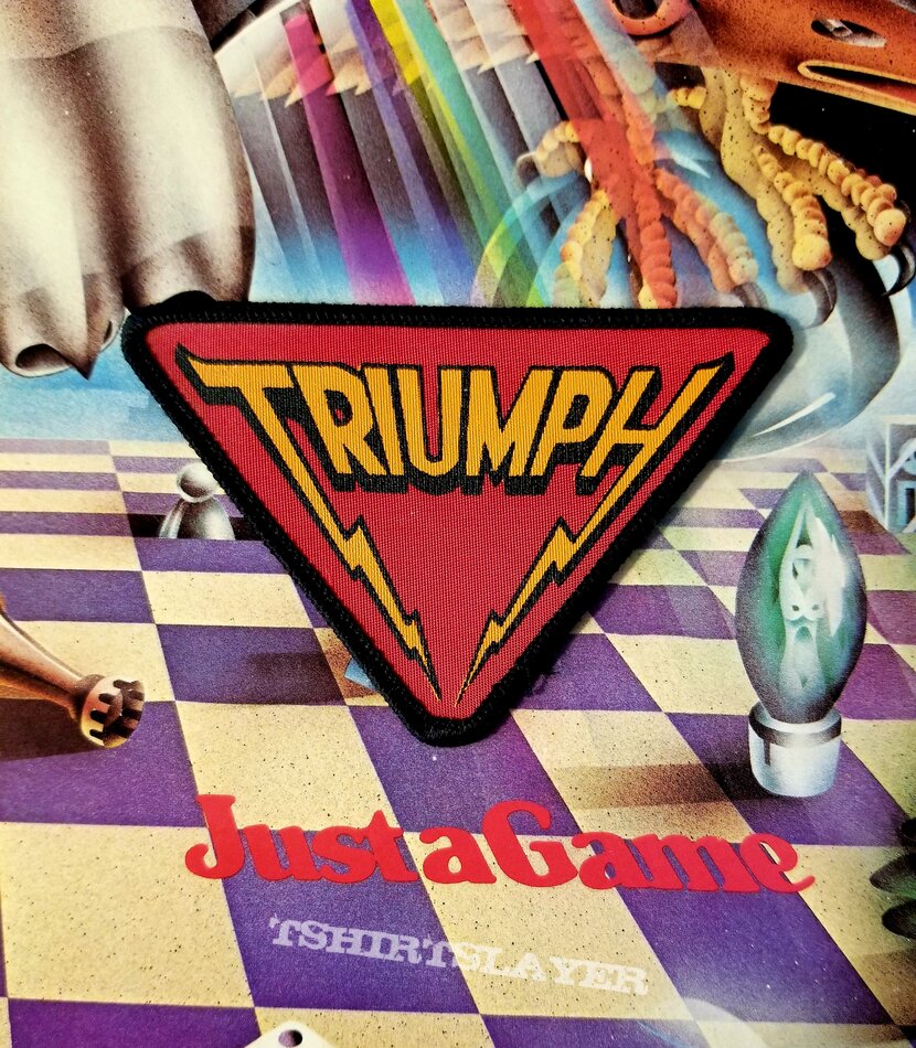 Triumph &quot;Just A Game&quot; LP And Screen Printed Patch