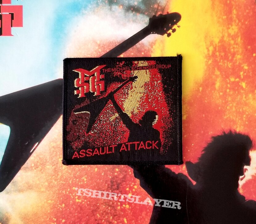 Michael Schenker Group &quot;Assault Attack&quot; LP And Patch