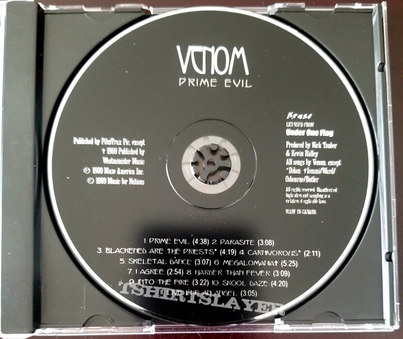 Venom &quot;Prime Evil&quot; CD Reissue And Official Fan Club Patch