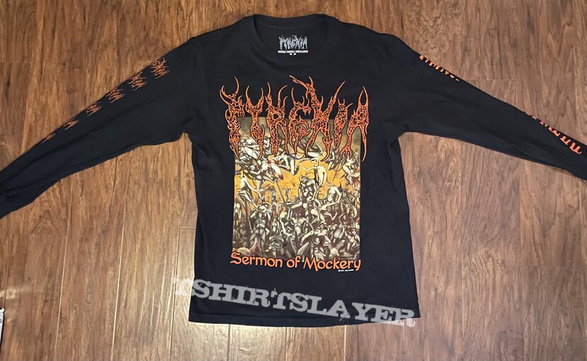 Pyrexia Sermon of Mockery 20 Year Anniversary long sleeve shirt MEDIUM