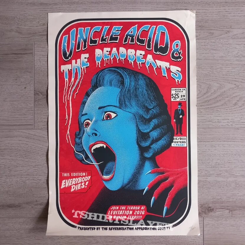 Uncle Acid &amp; the Deadbeats - 2016 Austin Texas Poster 180/200